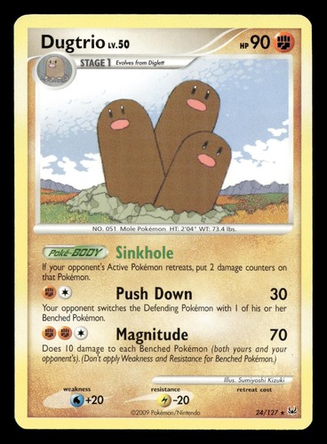 Dugtrio 24/127 Platinum Pokemon LP