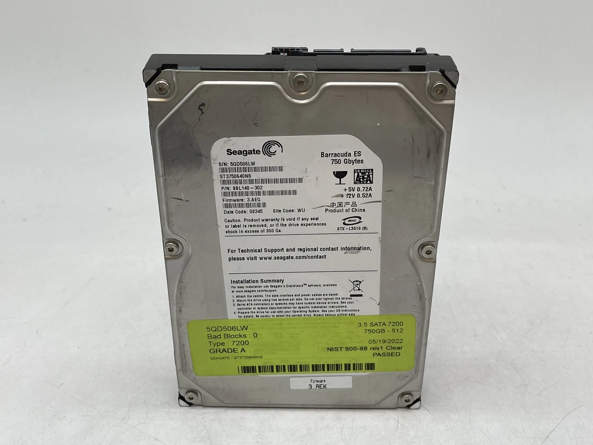 Seagate 750 GB Internal Hard Disk Drives for sale | eBay