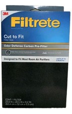 3m Filtrete Room Air Purifier Filter Cut To Size Odor Defense Carbon Pre-filter