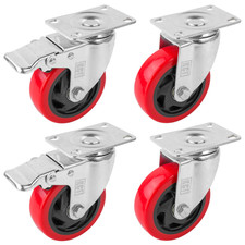 CLEARANCE KCT Pack of 4 100mm Heavy Duty Castor Caster Wheel - EX DISPLAY STOCK