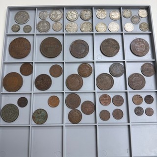 Russia lotto di 50 monete 1840 1915 da 1/2 a 50 copechi vedi foto!