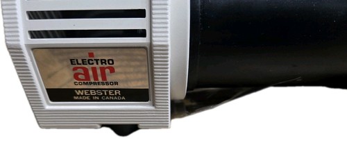 Vintage Webster Electro Air Tire Compressor 61-9004 W/Attachments Working - Bild 2 von 6