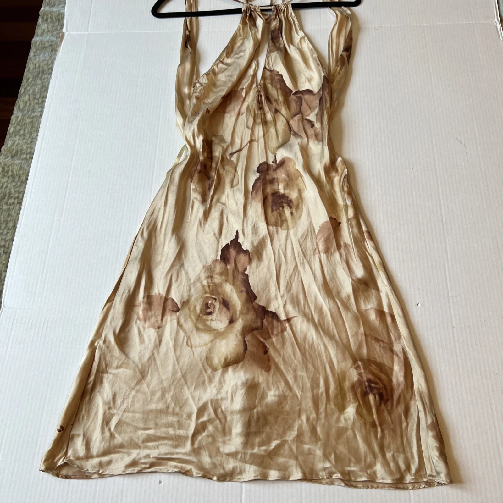 UNDERCOVER Abito vintage Victoria's Secret taglia S oro bustier slip ottime condizioni