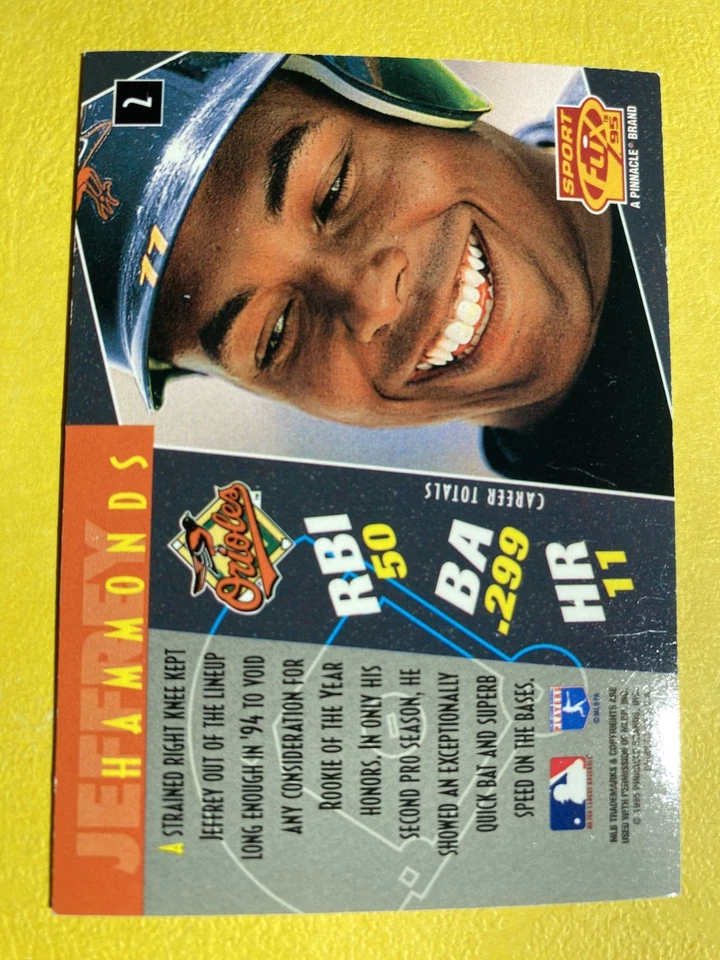 1995 Sportflix - Jeffrey Hammonds #2 - Image 2 of 2