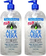 Aloe Vera Gel 100% Pure with Tocopheryl Acetate 24 oz (2 Pack)