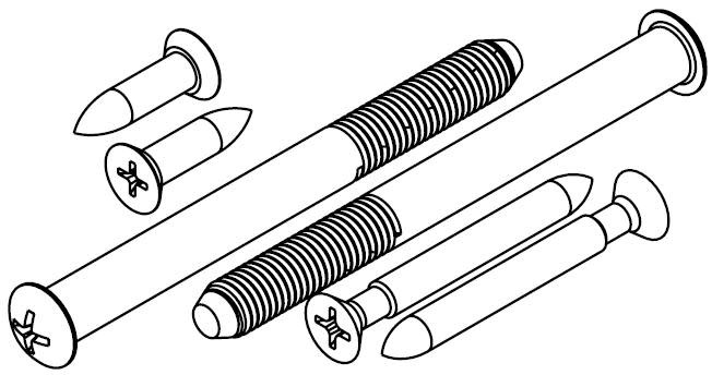 Kwikset 81247 Deadbolt Screw Pack for 780 970 980 & 980S Models