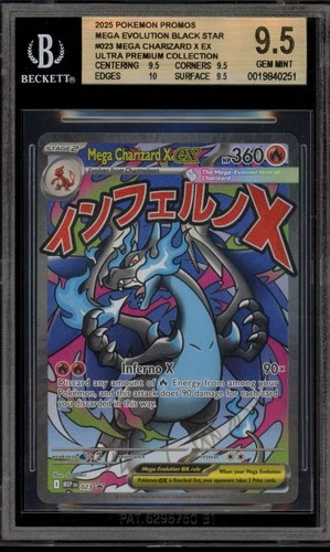 Pokemon Mega Charizard X ex Ultra-Premium Coll. Promo #023 BGS 9.5