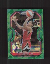 2021 Panini Prizm WNBA #60 Kelsey Plum Prizms Green Ice