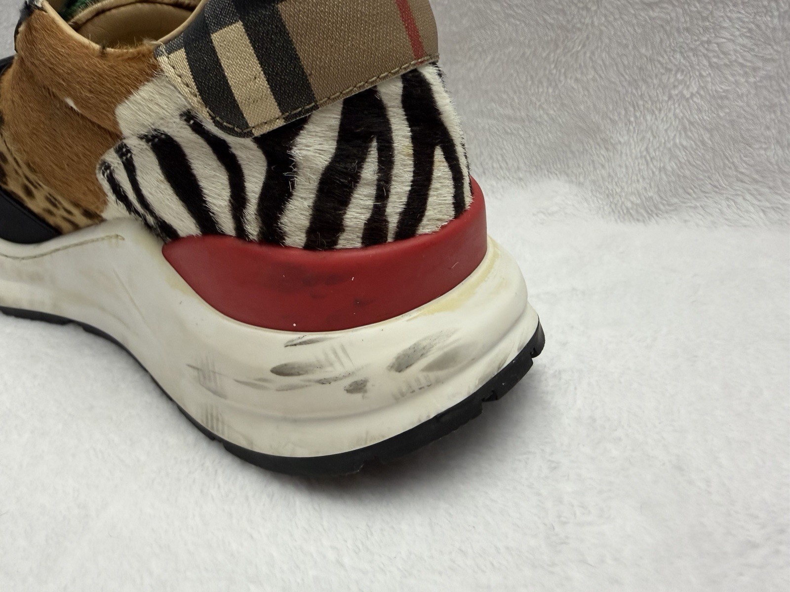 Burberry London Ramsey Animal Vintage Check Sneakers Men’s Size 43 thumbnail 11