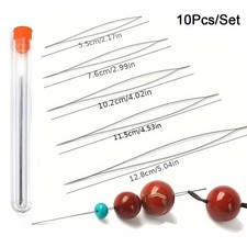 10Pcs Big Eye Beading Needles Threading Tool Set for Bracelet Jewelry DIY 2 Size