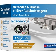 ANHÄNGERKUPPLUNG für Mercedes G-Klasse 90-00 starr WESTFALIA +13polig E-Satz ABE