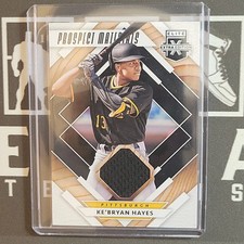 Ke'Bryan Hayes 2020 Panini Elite Extra Edition Prospect Materials Black #PM-KH