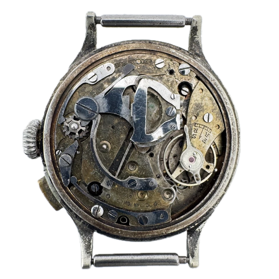 Vintage 34mm Pierce Monopusher Men's Chronograph Wristwatch S Swiss Steel - Image 3 of 3