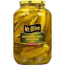 Mt. Olive Kosher Dill Spears fresh Pack Pickles - 128 fl Oz jar...