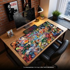 Pokemon Starters Mouse Pad - Colorful Gaming Desk Mat with Pikachu, Charizard