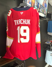 Fanatics Florida Panthers Matthew Tkachuk 19 NHL Hockey Jersey Red Size 54