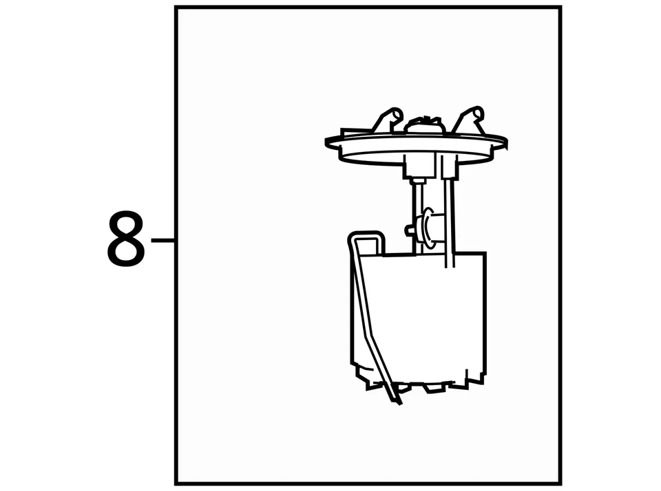 Dodge Grand Caravan 2011-2020 conjunto de bomba de combustible eléctrica de gasolina RAAVP Foto 3 de 3