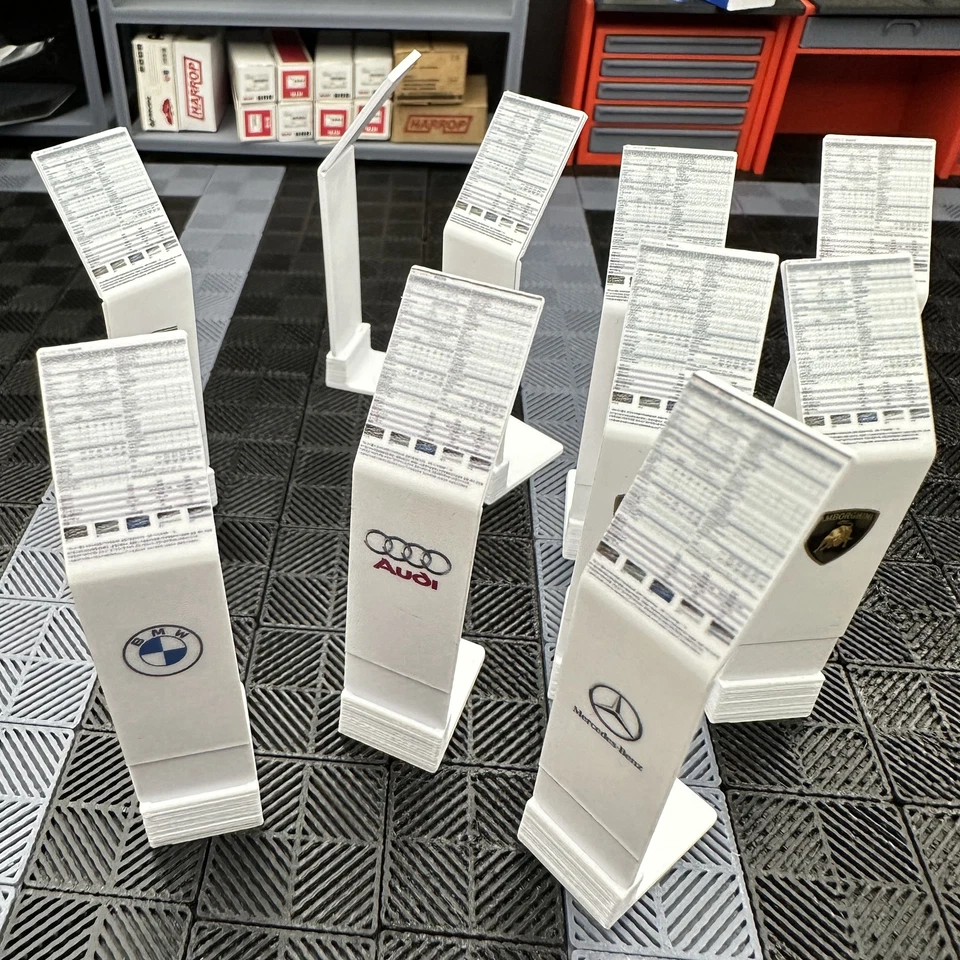 1/18 Diorama Car Showroom Signs Board Model Garage Scene Accessories Props Model - Image 3 of 4