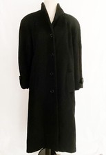 Regency New York Vintage Coat Wool Angora Black Size 6
