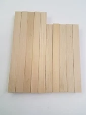 1" x 1" x 10"and 1"×1"×12Basswood Carving Wood Blocks Craft Lumber *KILN DRIED* 