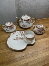 Japanese Tea Set Hand Painted 6 Pc