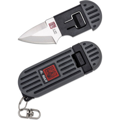 Sunex Stinger Keychain, Knife Sting CKR D2 58HRC Satin 1'' Trad Nylon Black Box