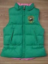 Ralph Lauren Green Pink Reversible Down Padded Full Zip Up Vest Girls 4 Great