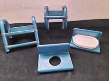 Gervasoni Bathroom Set 4 Pezzi Accessori Bagno Giunco Anni 80