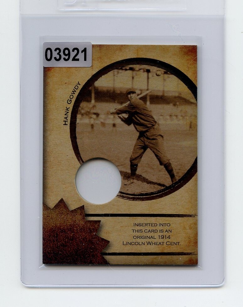 03921 HANK GOWDY 1914 Penny Collector Card eBay
