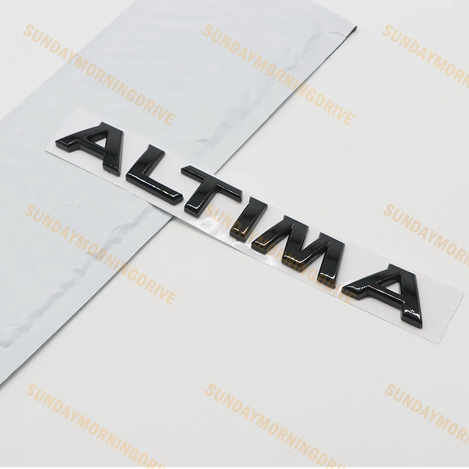 For Nissan Altima Midnight Emblem Letters Badge Decal Trunk Rear Foto 2 de 4