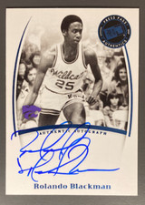 ROLANDO BLACKMAN 2007-08 PRESS PASS LEGENDS BLUE AUTO