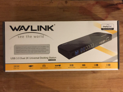 Wavlink Usb 3.0 Dual 2K Universal Docking Station Portable WL