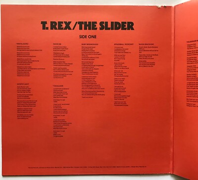 T. Rex - The Slider - 1972 - Vinyl LP Gatefold | eBay