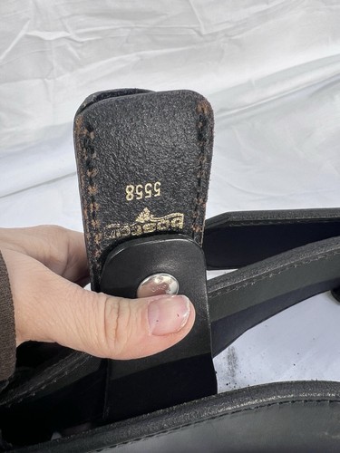 Cintura vintage Boston in pelle 6501 polizia Dutyman con marsupio e fondine nera - Foto 6 di 13