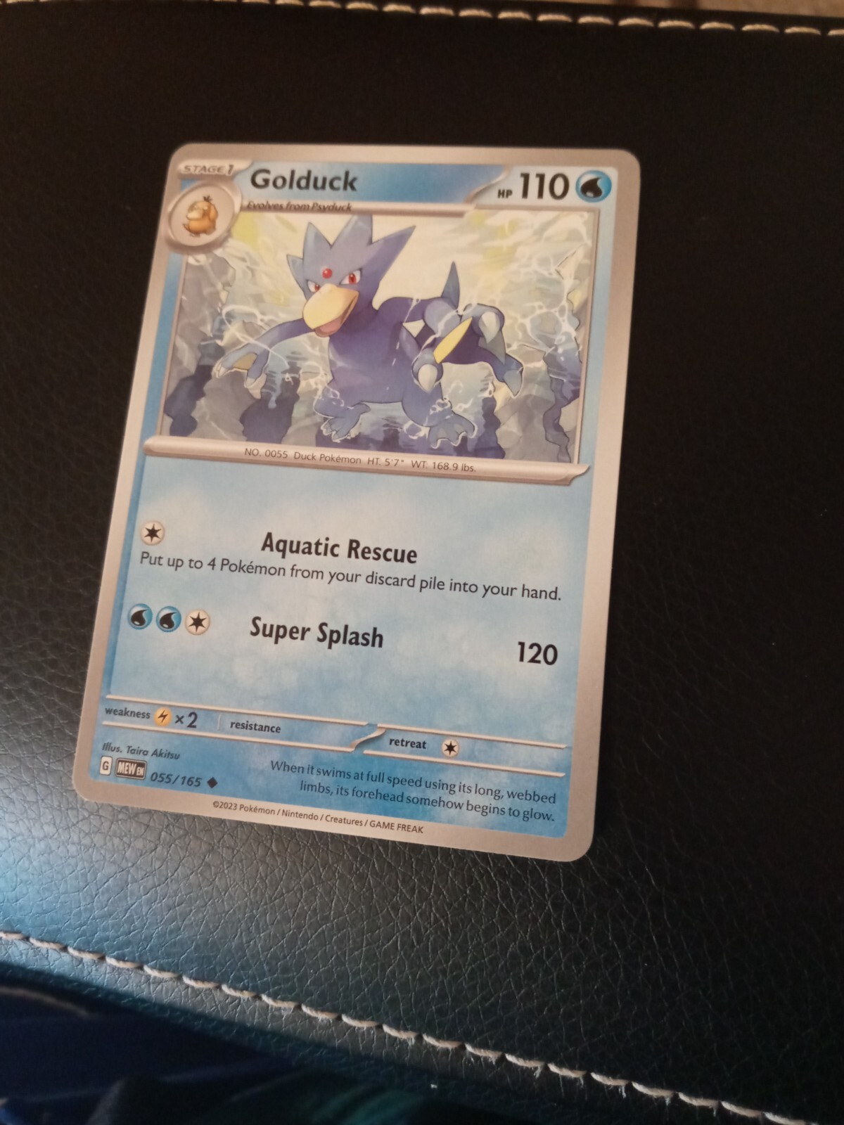 Golduck Reverse Holo NM 055/165 Scarlet & Violet 151 Pokemon Card