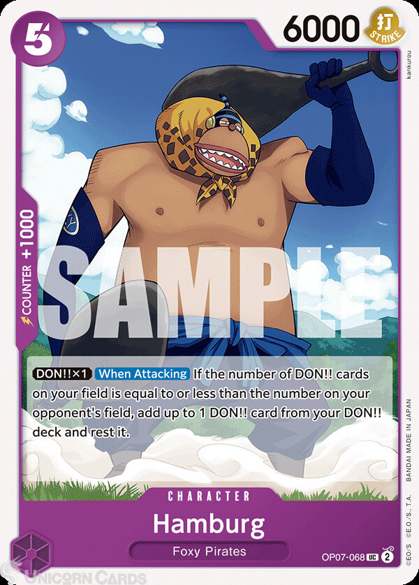 OP07-068 Hamburg : Uncommon  English One Piece TCG Card : OP07: 500 Years in the