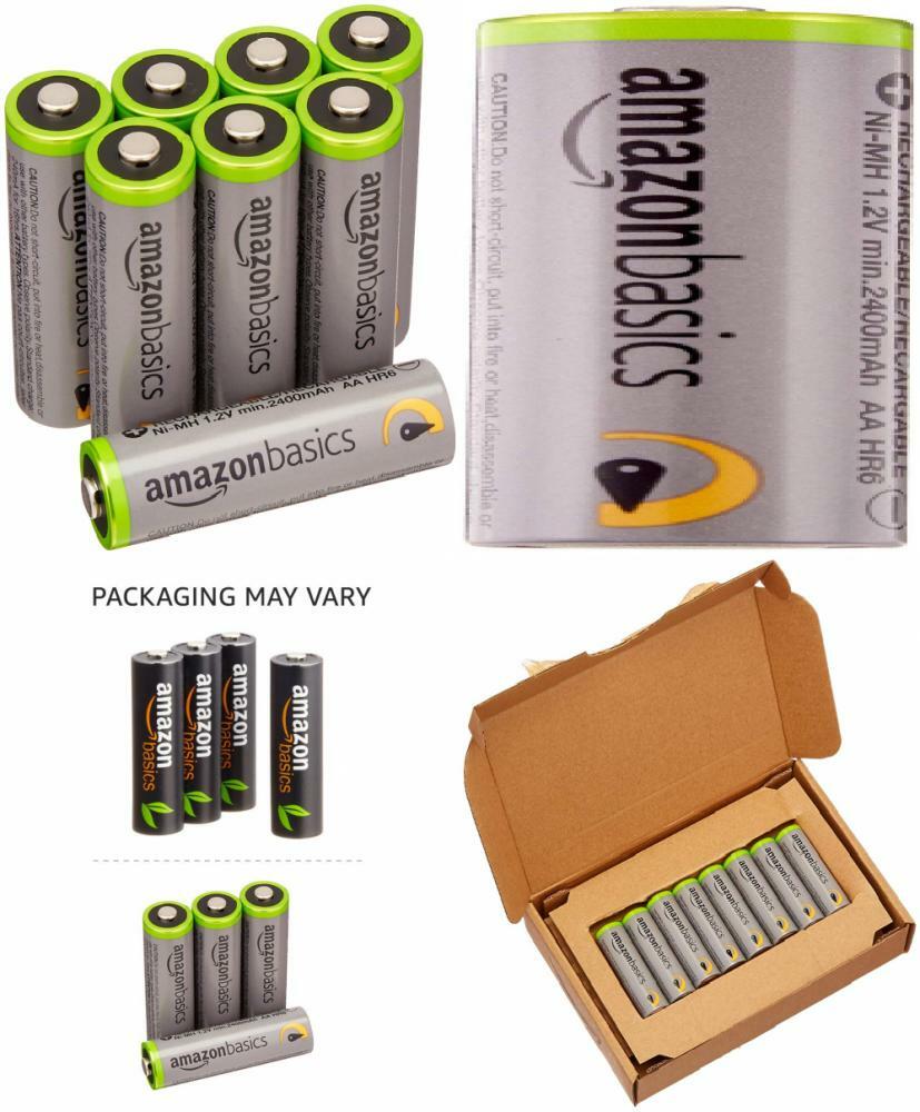 AmazonBasics AA HighCapacity Rechargeable Batteries (8Pack) 8 Pack eBay