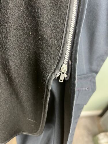 BROOKS BROTHERS 38R Mens Car Coat Overcoat Zip Out Wool Liner Dark Grey Vintage - Picture 11 of 15