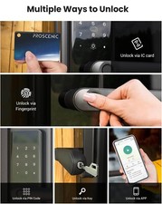 Smart Lock 5 in 1 Heantle Fingerprint Keyless Electronic Digital Keypad App Cont