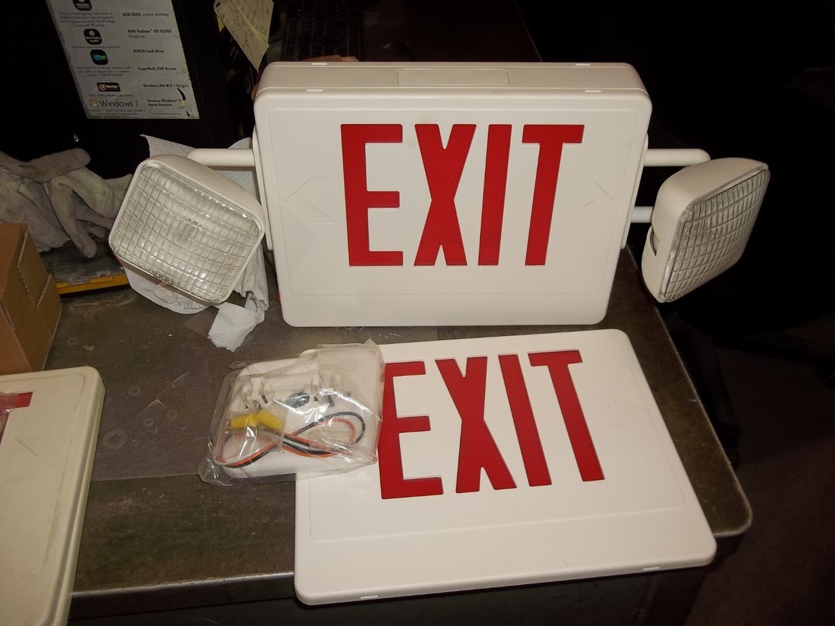 NIB BROOKS CXEL1 EMERGENCY EXIT SIGN LIGHT FIXTURE (806) | eBay