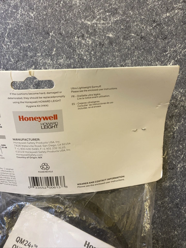 Honeywell Howard Leight QM24+ Over-The-Head Black/Red 25dB Earmuffs, Quiet Muff - Image 3 of 4