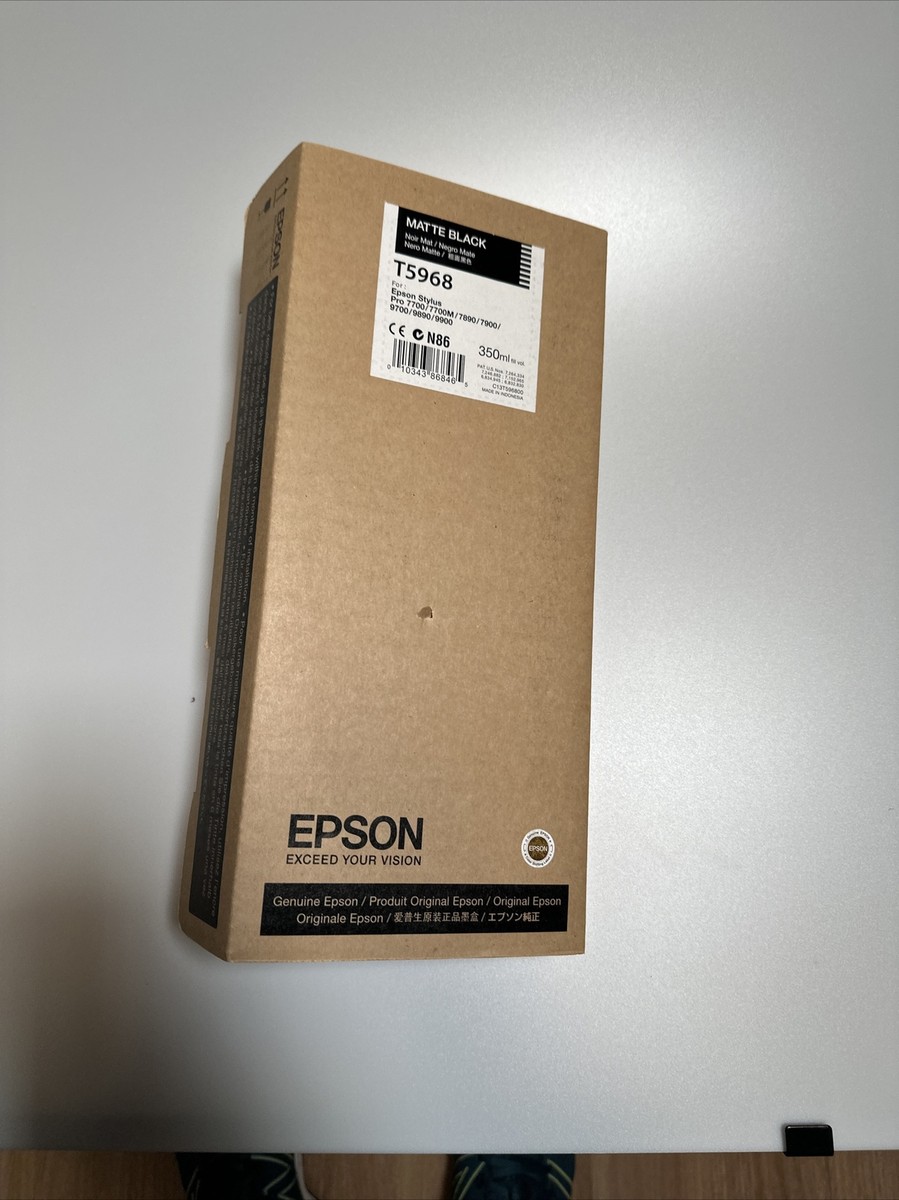 Genuine Epson T5968 Matte Black Ink Cartridge Stylus Pro 7700 7890