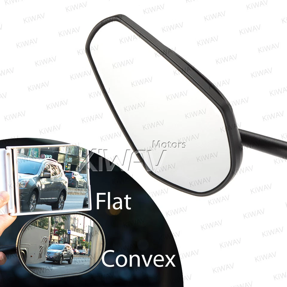 Espejo retrovisor Magazi negro estilo cremallera vástago de aluminio 10 mm 1,5 paso se adapta a BMW F650GS Foto 2 de 4