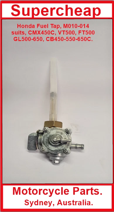 Fuel Tap, Honda suits CMX450C, VT500, FT500, GL500-650C, CB450-550-650C and many - image 2 of 4