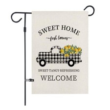 Sweet Home Lemon Truck Farmhouse Rustic Spring, Summer Garden Flag,Double Sided