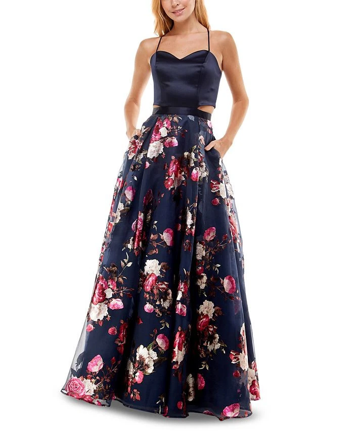 Sherri Hill Floral Ball Gown Prom Dress 56389 – Terry Costa