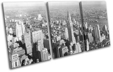 New York NYC Photo Chrysler Building City TREBLE CANVAS WALL ART Picture Print