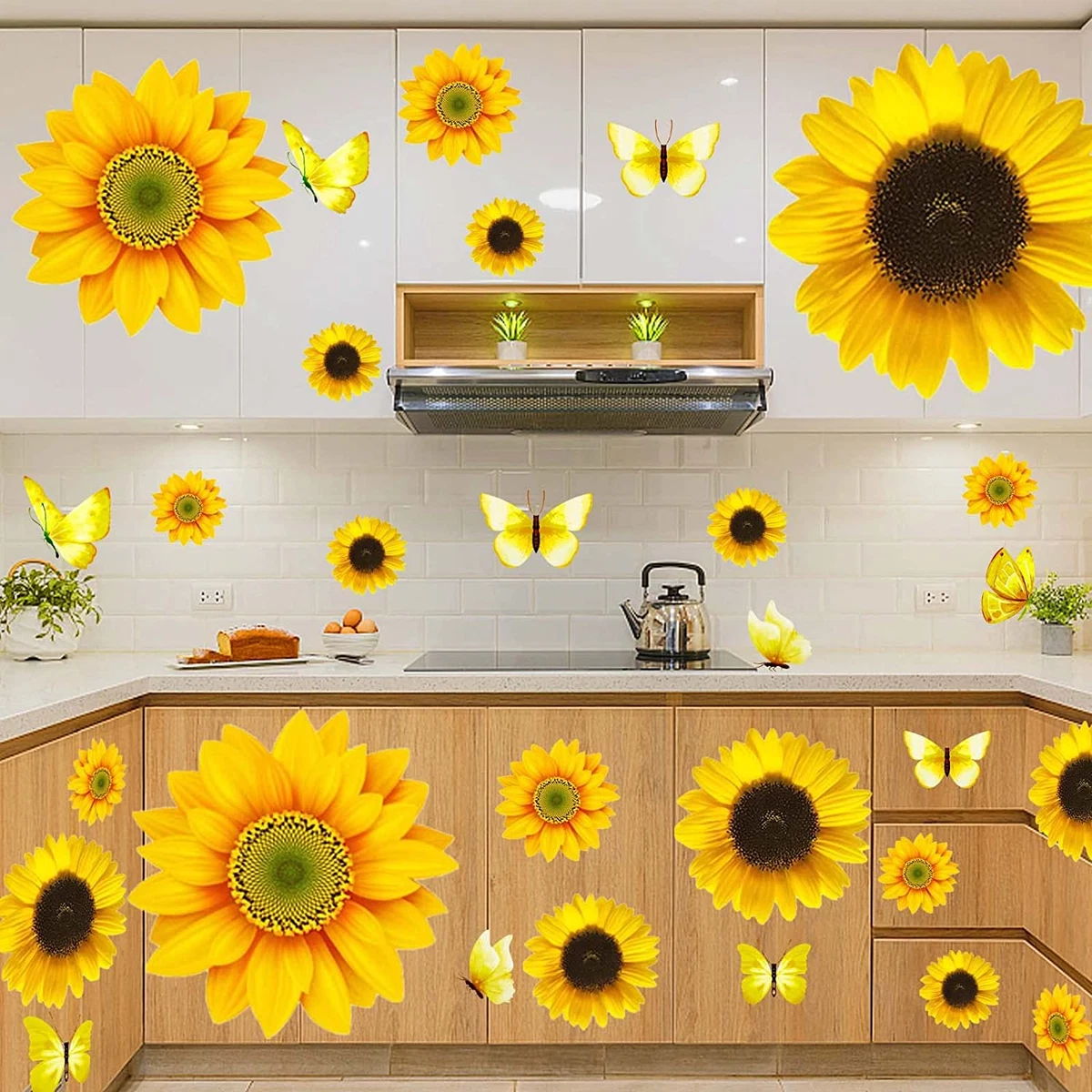 Sunflower stickers for wall deals