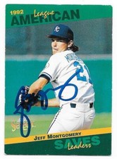 JEFF MONTGOMERY 1993 SELECT AUTOGRAPHED SIGNED # 69 KANSAS CITY ROYALS