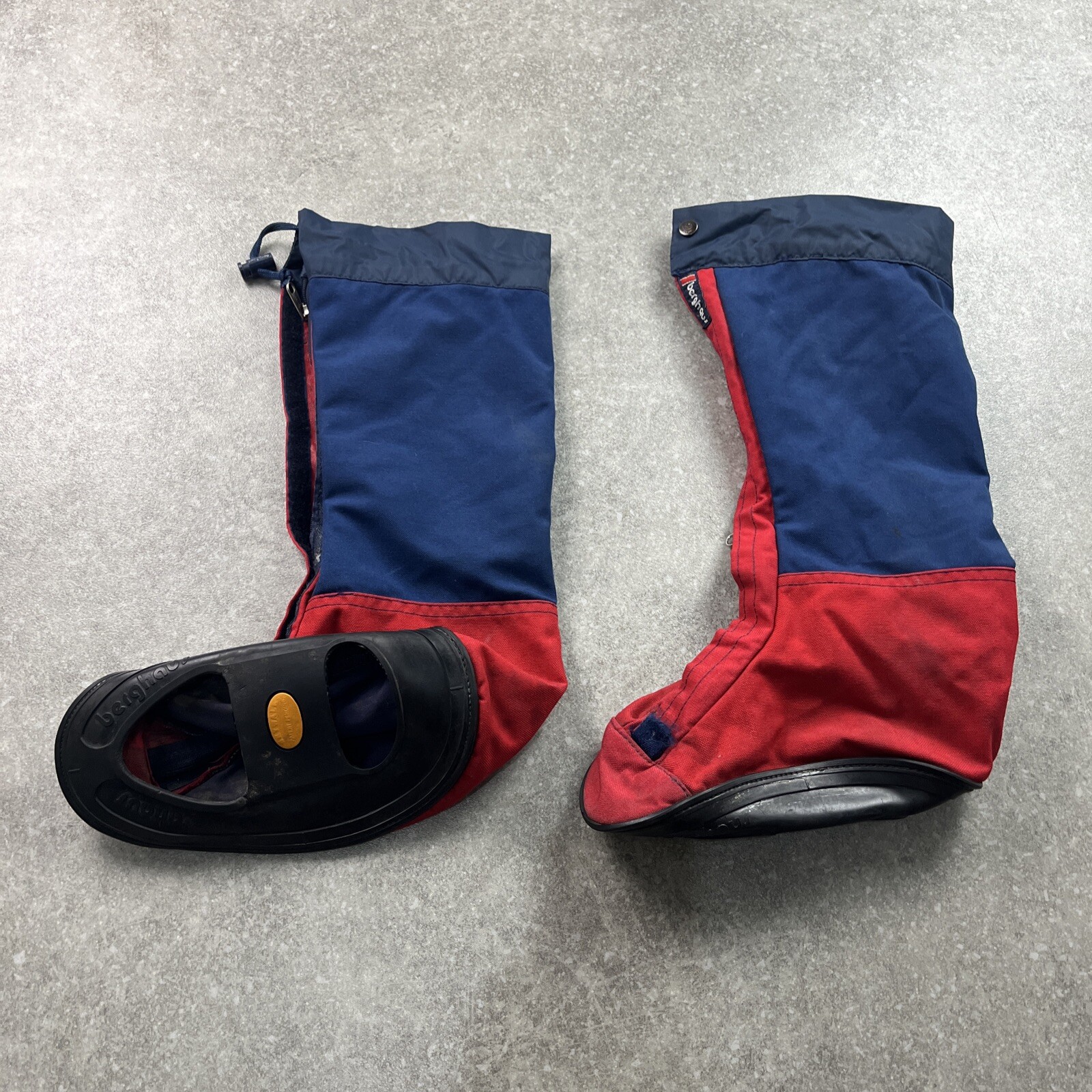 Berghaus Extreme Yeti GoreTex Gaiters Red & Blue M Made In UK eBay